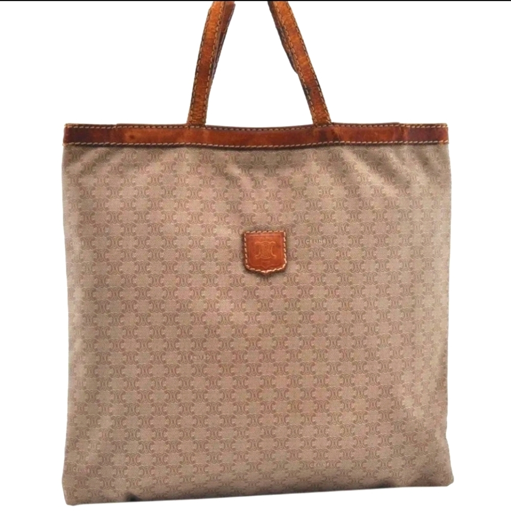 Authentic Celine Macadam Blason Pattern Hand Tote… - image 1